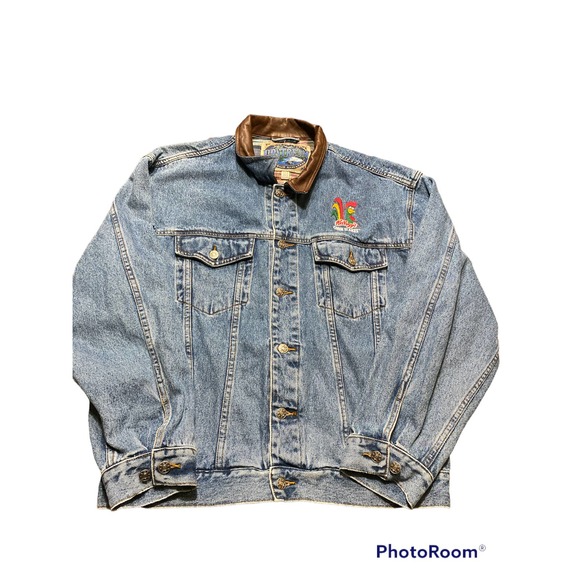 Vintage Dunbrooke Outdoor Advantage UpStream Kellogg’s Denim Jacket Size L - Picture 1 of 5